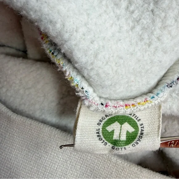 LUCY & YAK Wildflower Multicolor Oversized Organic Cotton Sweatshirt Sz XS - Picture 13 of 15